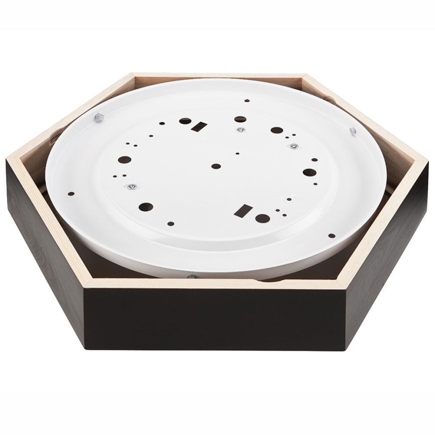 Plafonjera HEX 2xE27/60W/230V pr. 43 cm bor venge