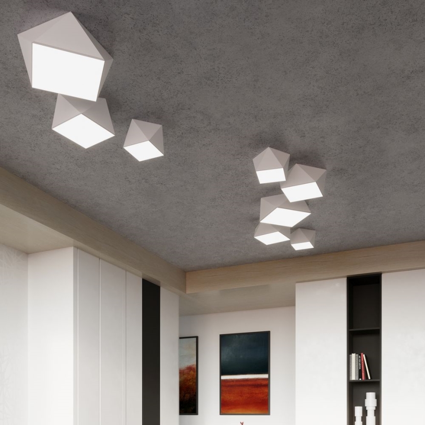 Plafonjera HEXA 1xE27/60W/230V bela
