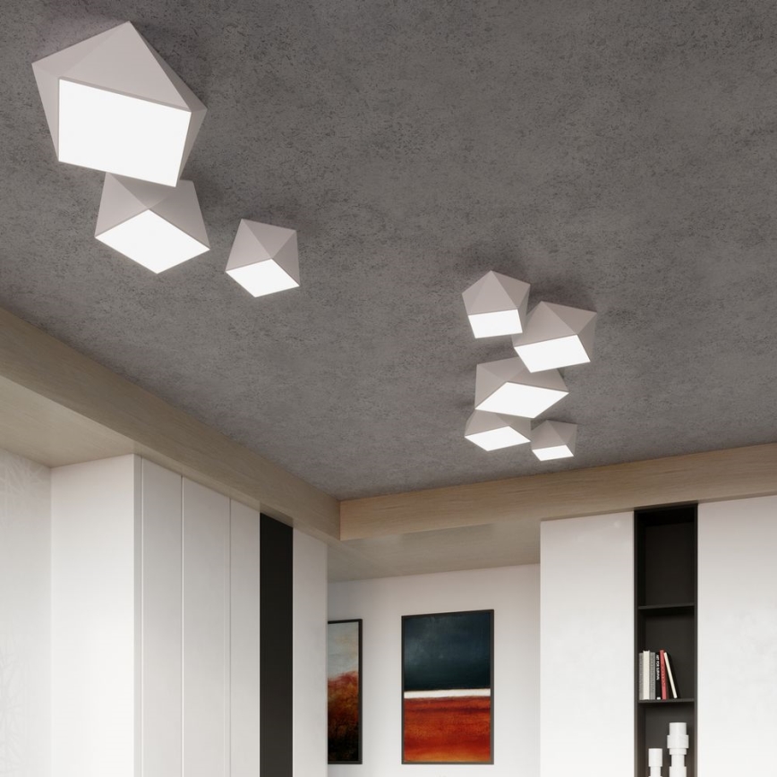 Plafonjera HEXA 2xE27/60W/230V bela