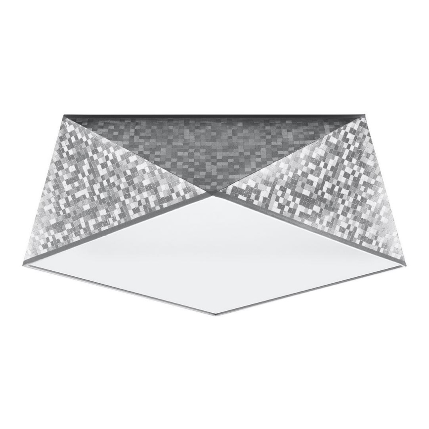 Plafonjera HEXA 2xE27/60W/230V srebrni