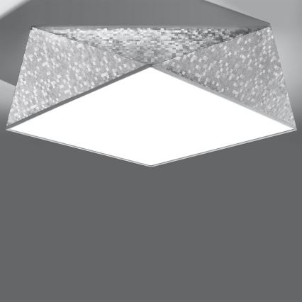 Plafonjera HEXA 3xE27/60W/230V srebrni