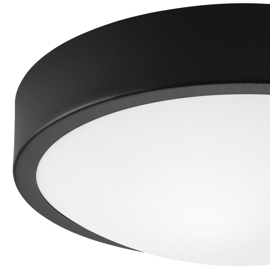Plafonjera JONAS 2xE27/60W/230V pr. 36 cm crni