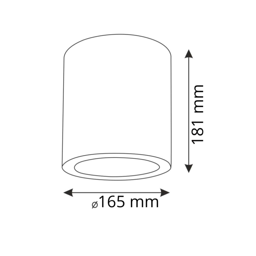 Plafonjera JUPITER 1xE27/20W/230V 181x165 m.