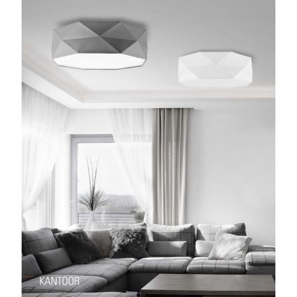 Plafonjera KANTOOR 4xE27/60W/230V bela