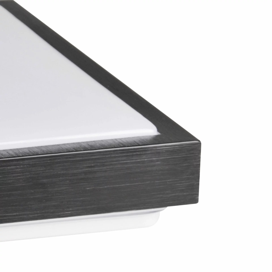 Plafonjera KAZIMIERZ 2xE27/20W/230V 29,5x29,5 cm crni