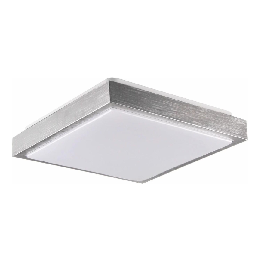 Plafonjera KAZIMIERZ 2xE27/20W/230V 29,5x29,5 cm srebrni