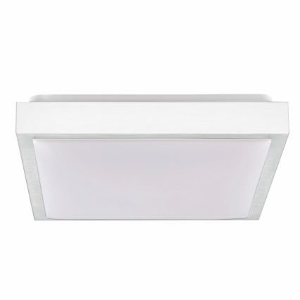 Plafonjera KAZIMIERZ 2xE27/20W/230V 29,5x29,5 cm srebrni