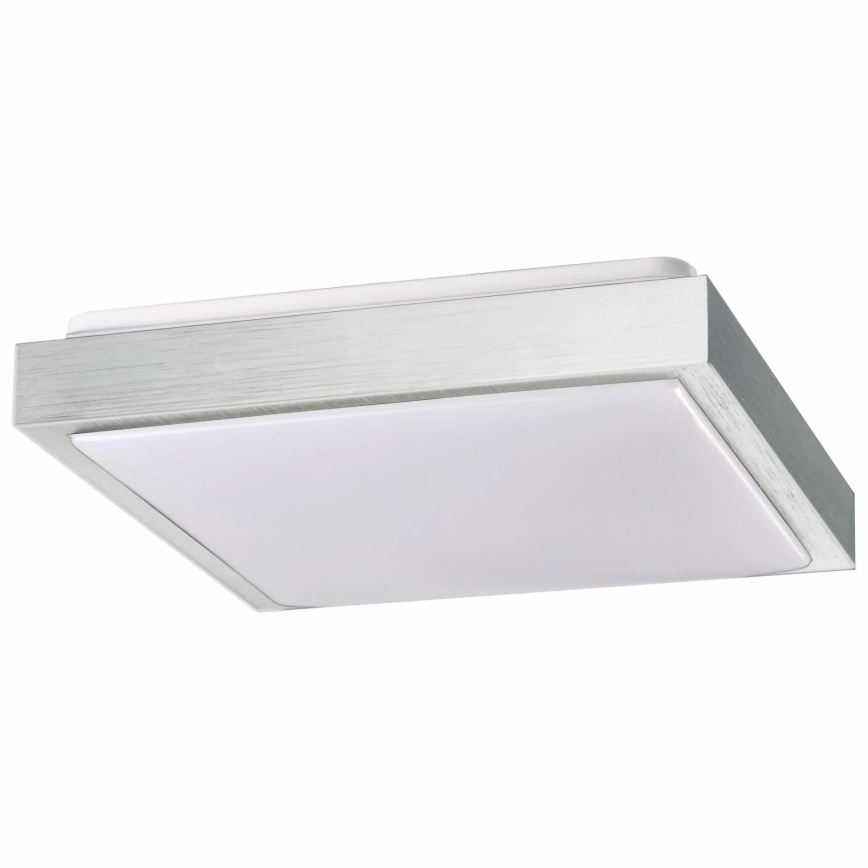 Plafonjera KAZIMIERZ 2xE27/20W/230V 29,5x29,5 cm srebrni