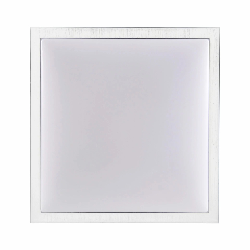 Plafonjera KAZIMIERZ 2xE27/20W/230V 29,5x29,5 cm srebrni