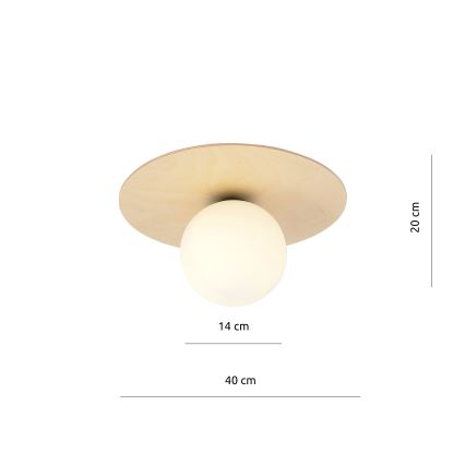 Plafonjera KENZO 1xE14/10W/230V bež
