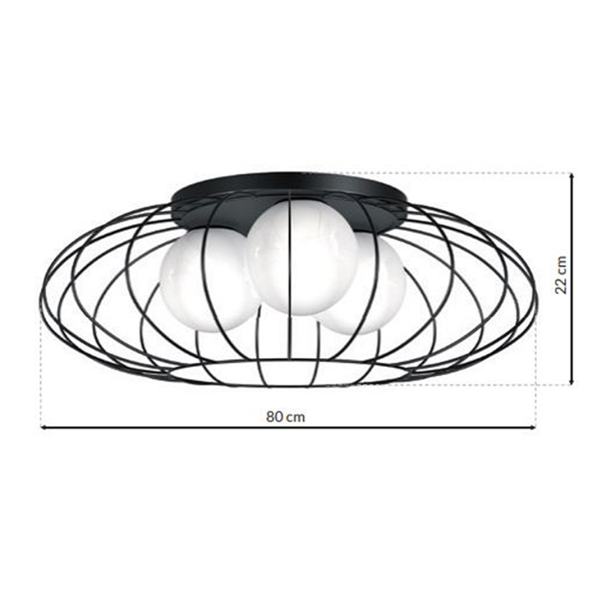 Plafonjera KRONOS 3xE14/40W/230V