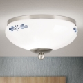 Plafonjera LANDHAUS 1xE27/60W/230V pr. 21 cm mat krom/bela