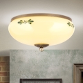 Plafonjera LANDHAUS 2xE27/60W/230V pr. 28 cm bronzana/bež