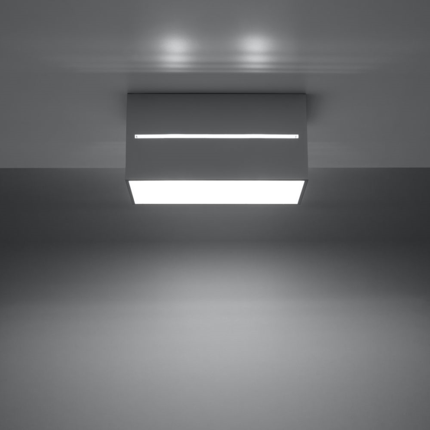 Plafonjera LOBO 2xGU10/40W/230V siv