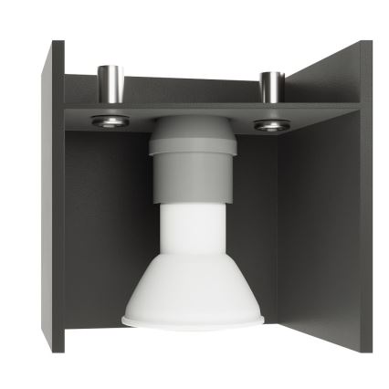Plafonjera LOBO 2xGU10/40W/230V siv
