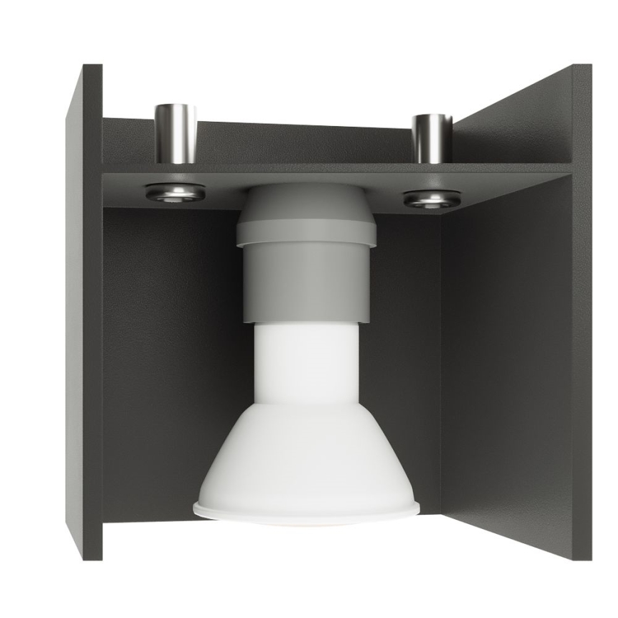 Plafonjera LOBO 2xGU10/40W/230V siv