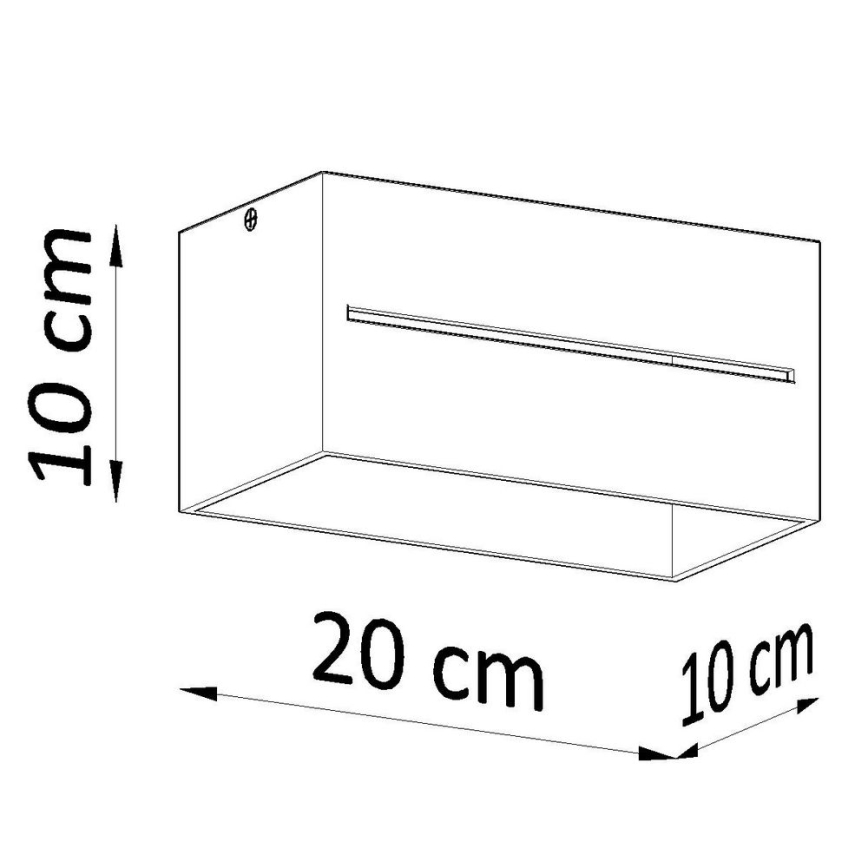 Plafonjera LOBO 2xGU10/40W/230V siv