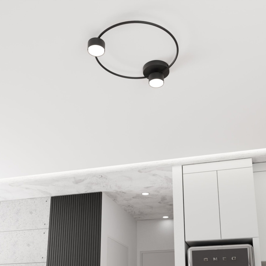 Plafonjera LUCIO 2xGX53/12W/230V crni