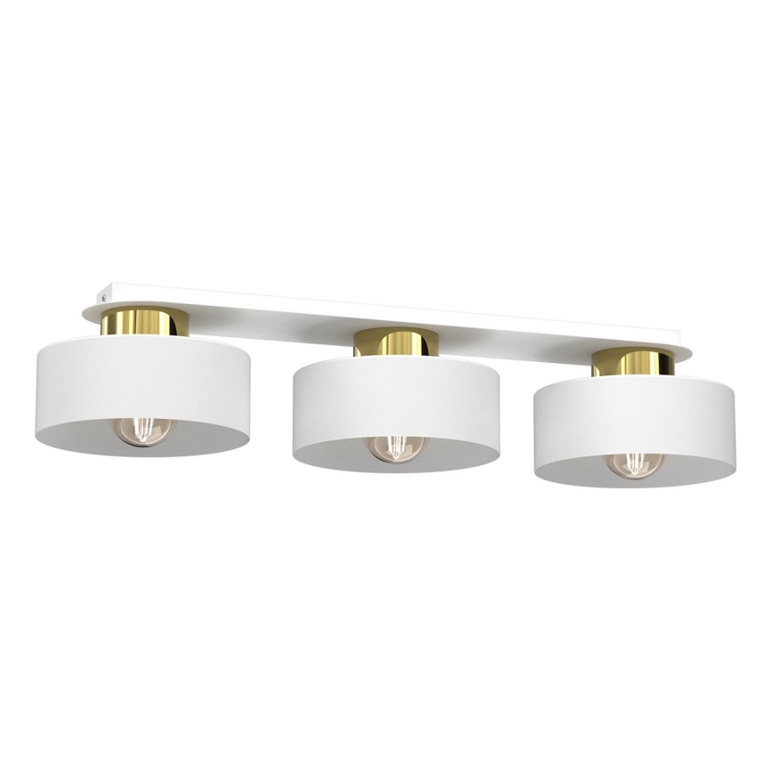 Plafonjera MARTI 3xE27/15W/230V bela/zl.