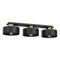 Plafonjera MARTI 3xE27/15W/230V crni/zl.