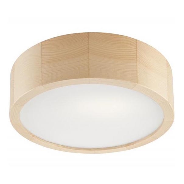 Plafonjera NATURAL 1xE27/60W/230V ø 27 cm bor