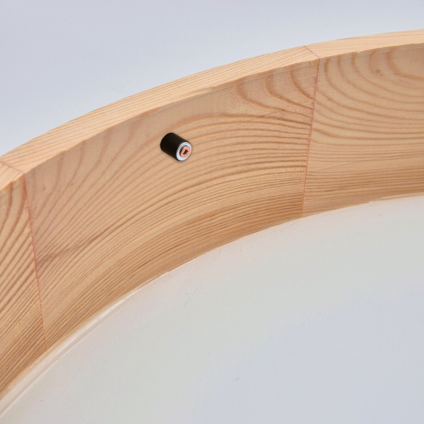 Plafonjera NATURAL 3xE27/60W/230V ø 47 cm bor