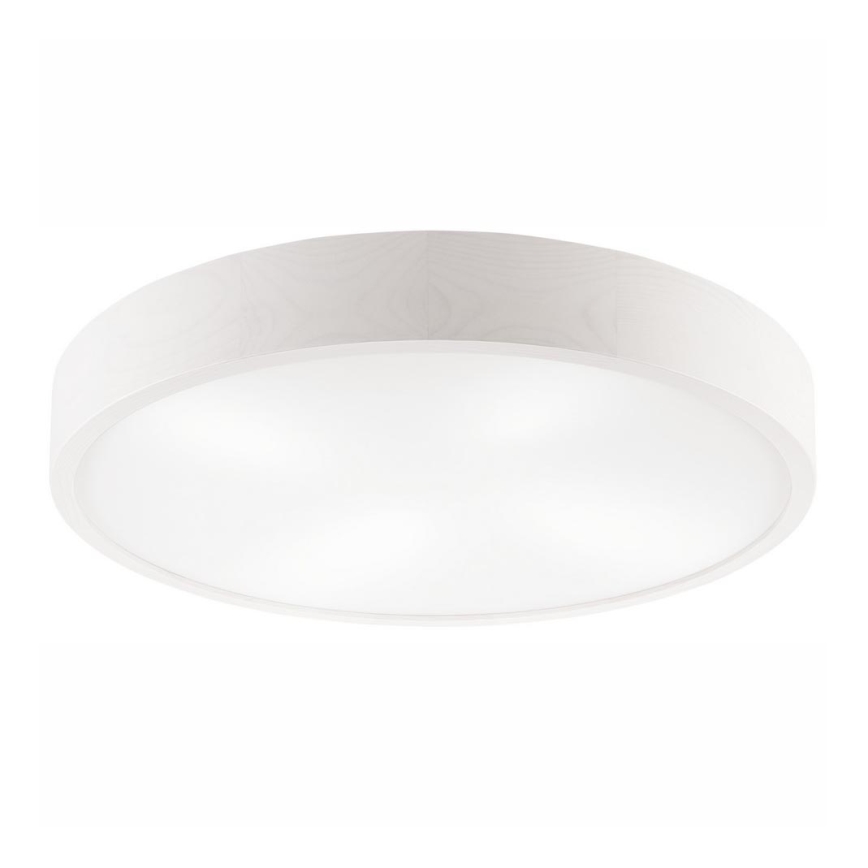 Plafonjera NATURAL 4xE27/60W/230V ø 57,5 cm bela/bor