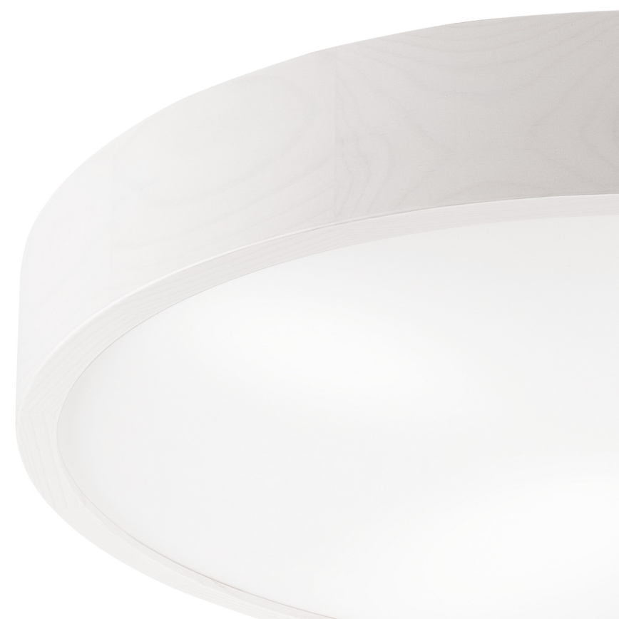 Plafonjera NATURAL 4xE27/60W/230V ø 57,5 cm bela/bor