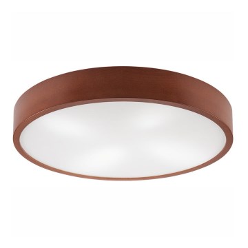 Plafonjera NATURAL 4xE27/60W/230V ø 57,5 cm bor/braon