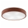Plafonjera NATURAL 4xE27/60W/230V ø 57,5 cm bor/braon