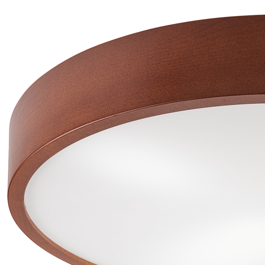Plafonjera NATURAL 4xE27/60W/230V ø 57,5 cm bor/braon