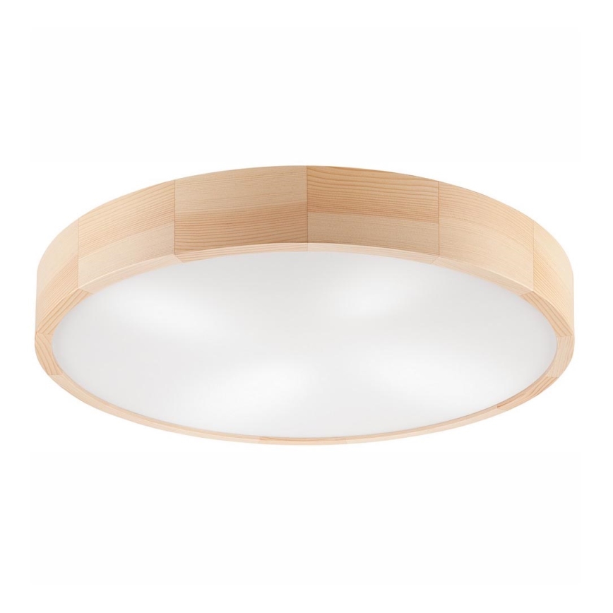 Plafonjera NATURAL 4xE27/60W/230V ø 57,5 cm bor