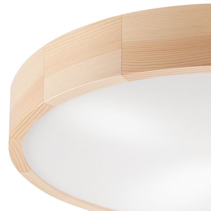 Plafonjera NATURAL 4xE27/60W/230V ø 57,5 cm bor