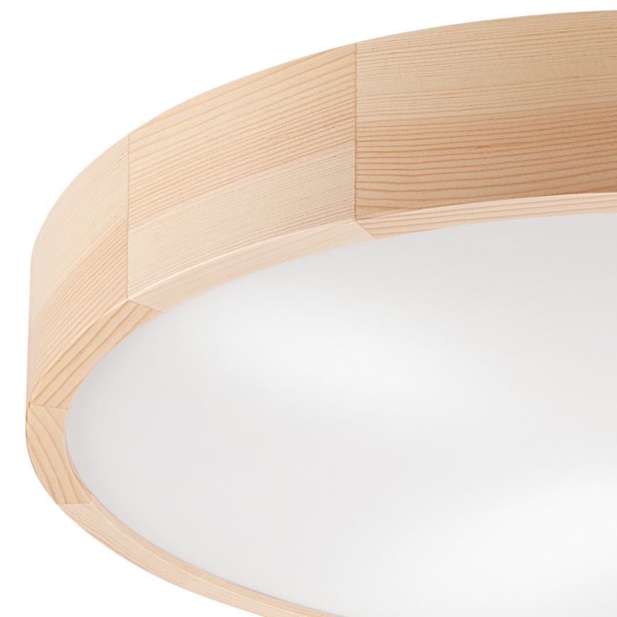 Plafonjera NATURAL 4xE27/60W/230V ø 57,5 cm bor