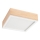 Plafonjera NATURAL SQUARE 2xE27/15W/230V 31x31 cm bor/bela