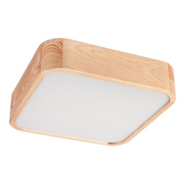 Plafonjera NATURAL SQUARE 2xE27/15W/230V 35x35 cm bor