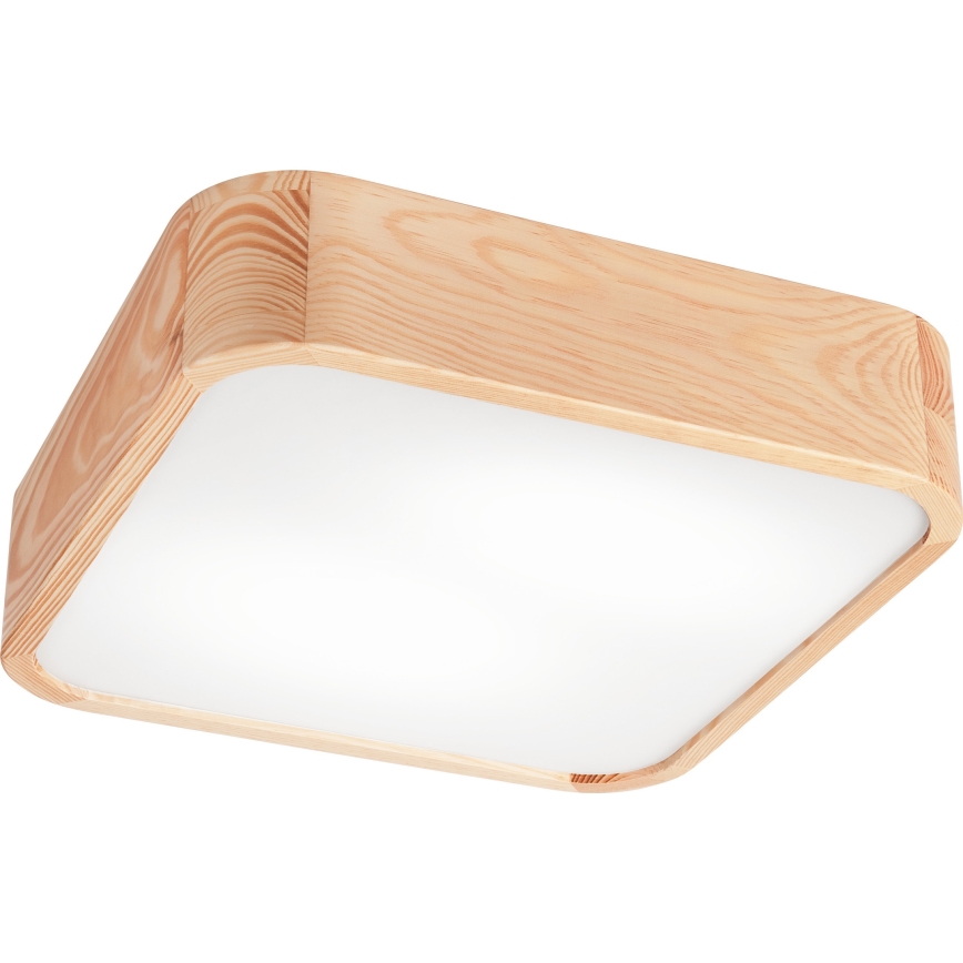 Plafonjera NATURAL SQUARE 2xE27/15W/230V 35x35 cm bor