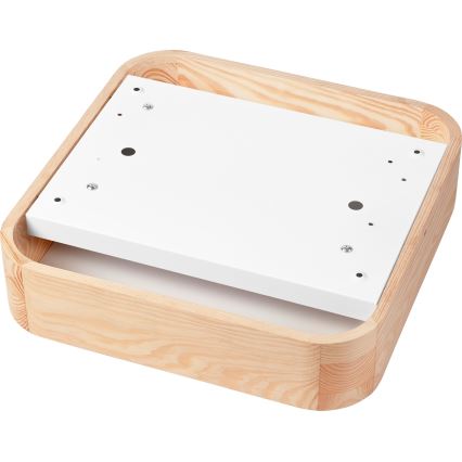 Plafonjera NATURAL SQUARE 2xE27/15W/230V 35x35 cm bor