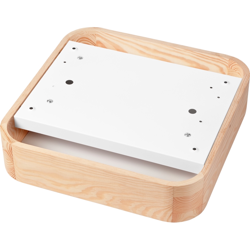 Plafonjera NATURAL SQUARE 2xE27/15W/230V 35x35 cm bor