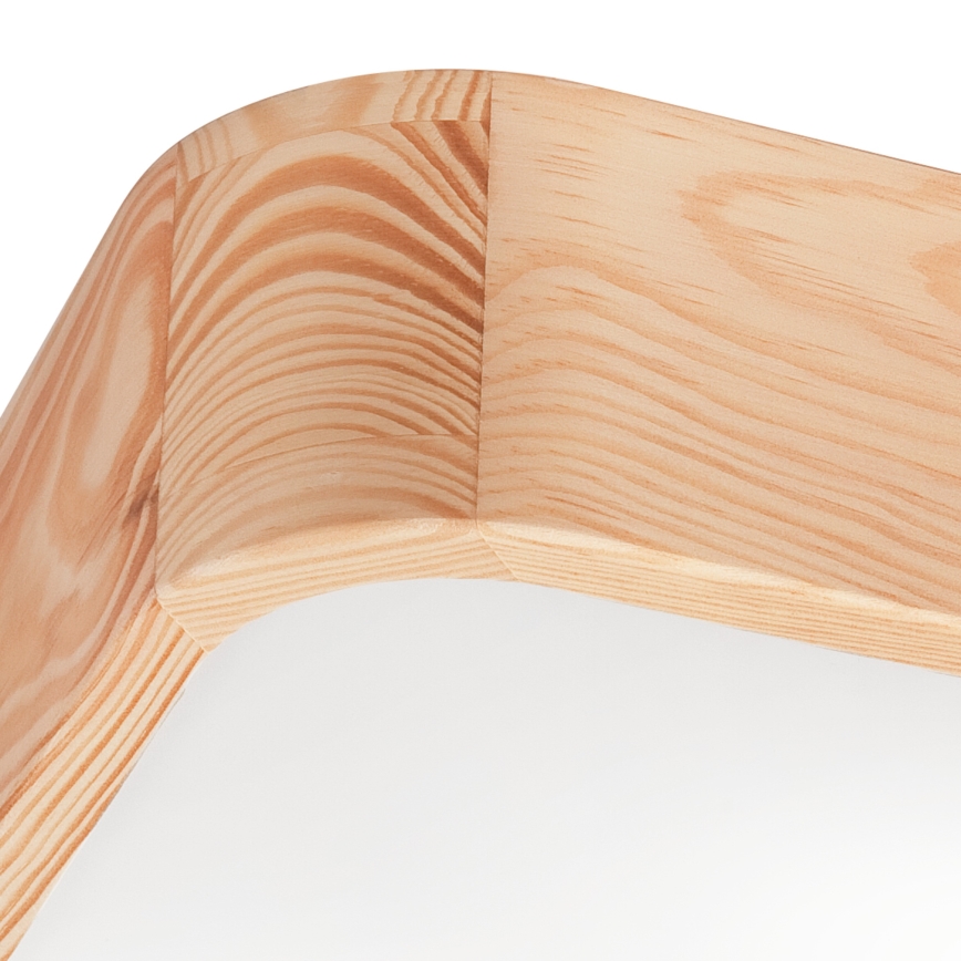 Plafonjera NATURAL SQUARE 2xE27/15W/230V 35x35 cm bor