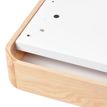 Plafonjera NATURAL SQUARE 2xE27/15W/230V 35x35 cm bor