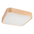 Plafonjera NATURAL SQUARE 4xE27/15W/230V 45x45 cm bor