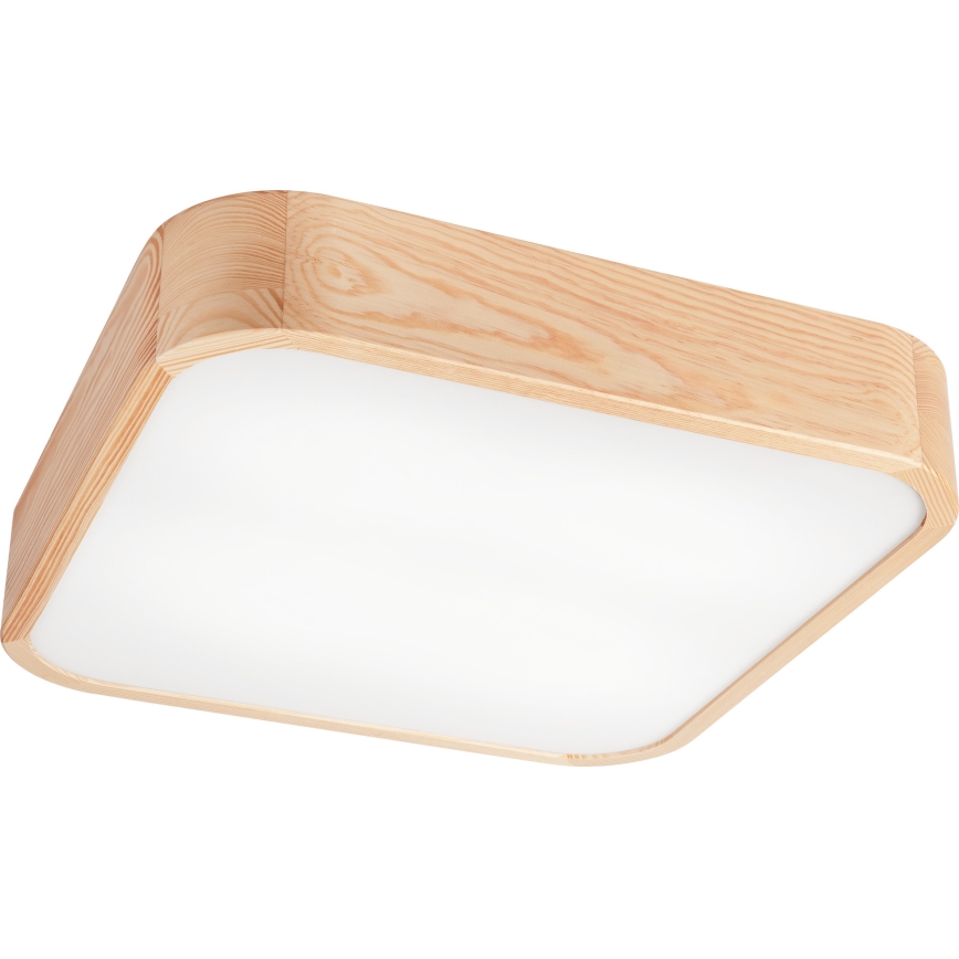 Plafonjera NATURAL SQUARE 4xE27/15W/230V 45x45 cm bor