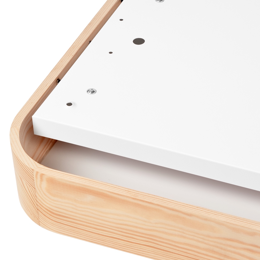 Plafonjera NATURAL SQUARE 4xE27/15W/230V 45x45 cm bor