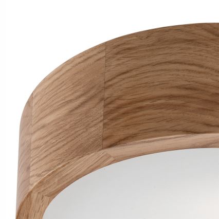 Plafonjera OAK 1xE27/60W/230V hrast ø 27,5 cm