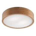 Plafonjera OAK 2xE27/60W/230V hrast ø 37,5 cm