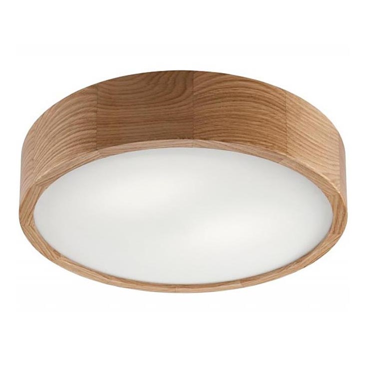 Plafonjera OAK 2xE27/60W/230V hrast ø 37,5 cm
