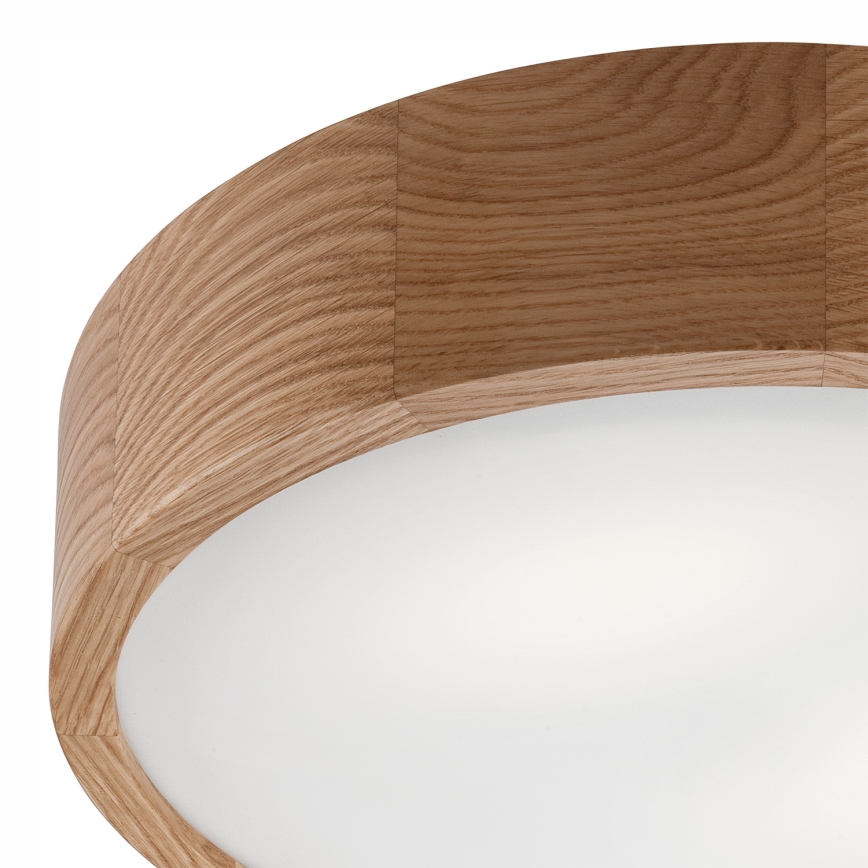 Plafonjera OAK 2xE27/60W/230V hrast ø 37,5 cm