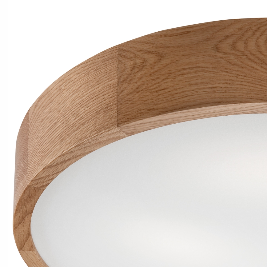 Plafonjera OAK 3xE27/60W/230V hrast ø 47,5 cm