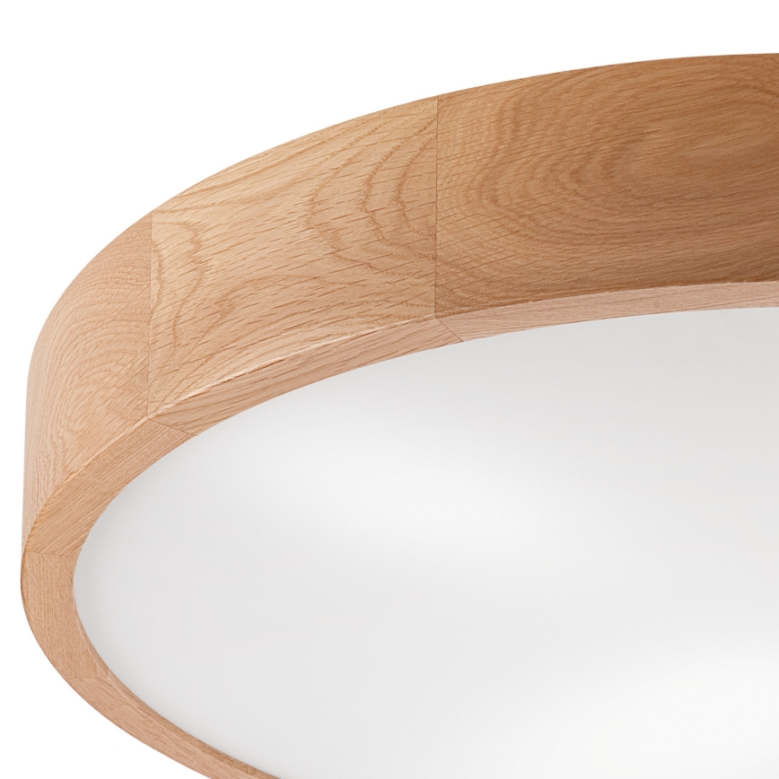 Plafonjera OAK 4xE27/60W/230V ø 57,5 cm hrast